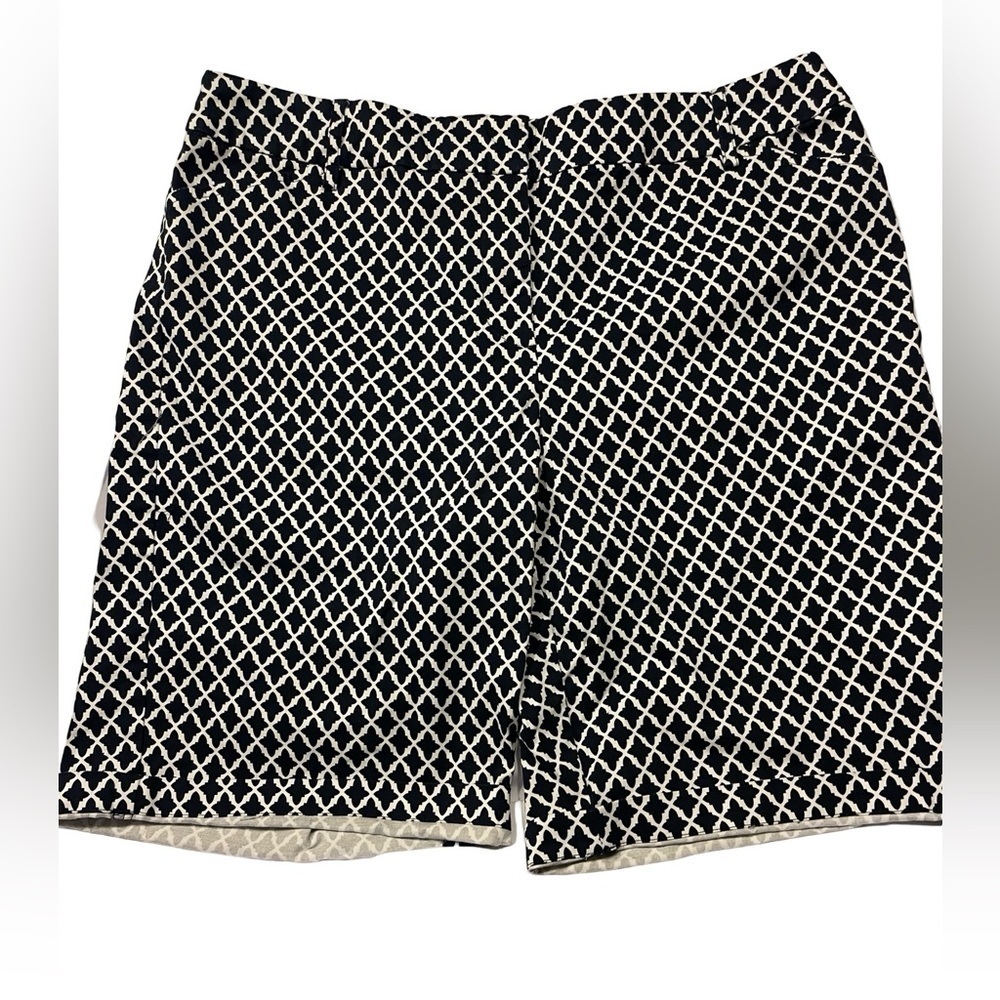 Charter Club Pant Shop Bermuda Geometric Shorts Excellent Condition Size 10